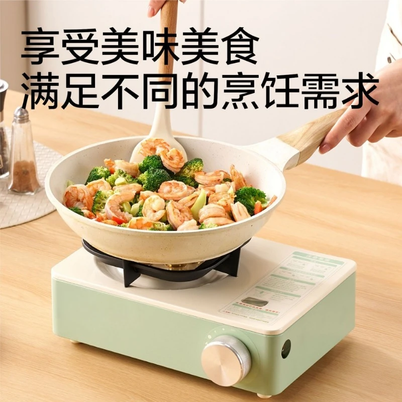 Square Integrated Cassette Stove Portable Butane Stove for Hot Pot, Stove Only, Gas Canister Excluded