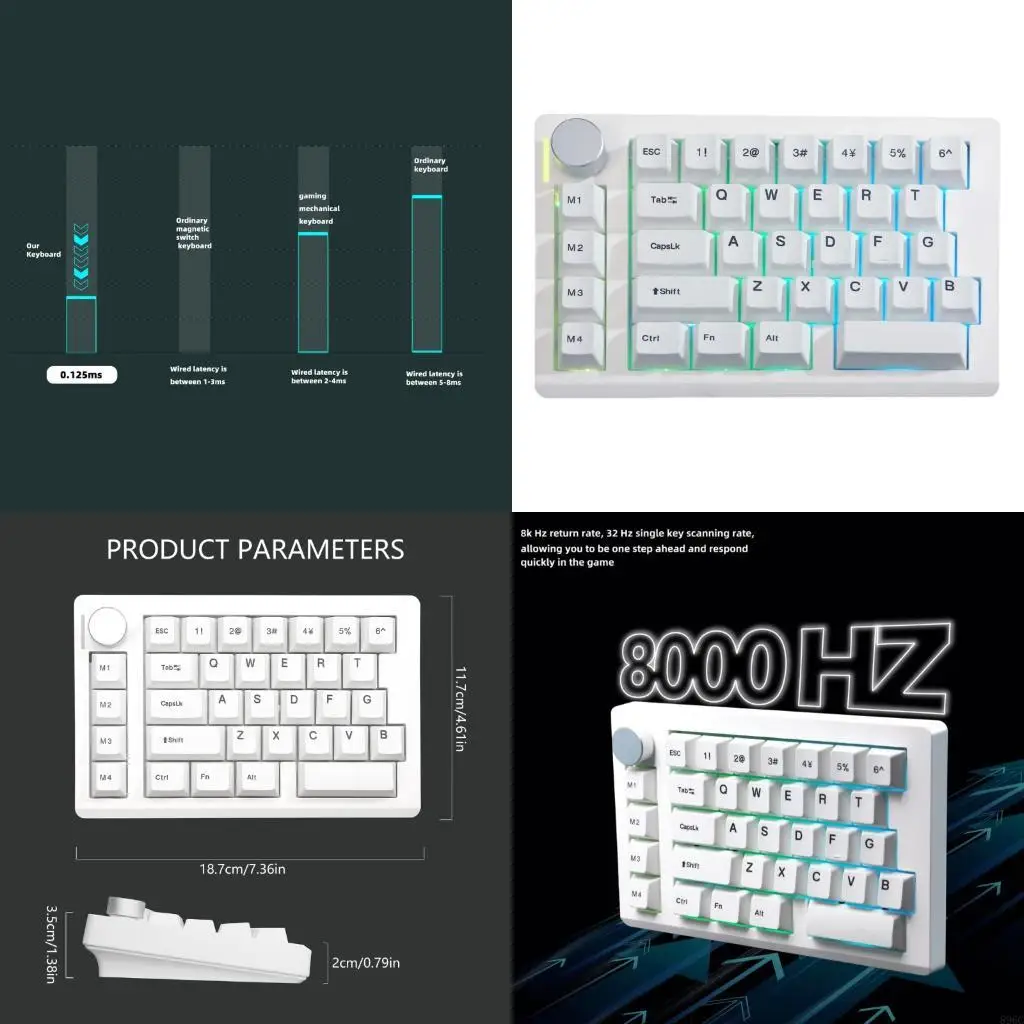 

Lightweight Ergonomic Keyboard for 1ms Input Resilient ABS 896C