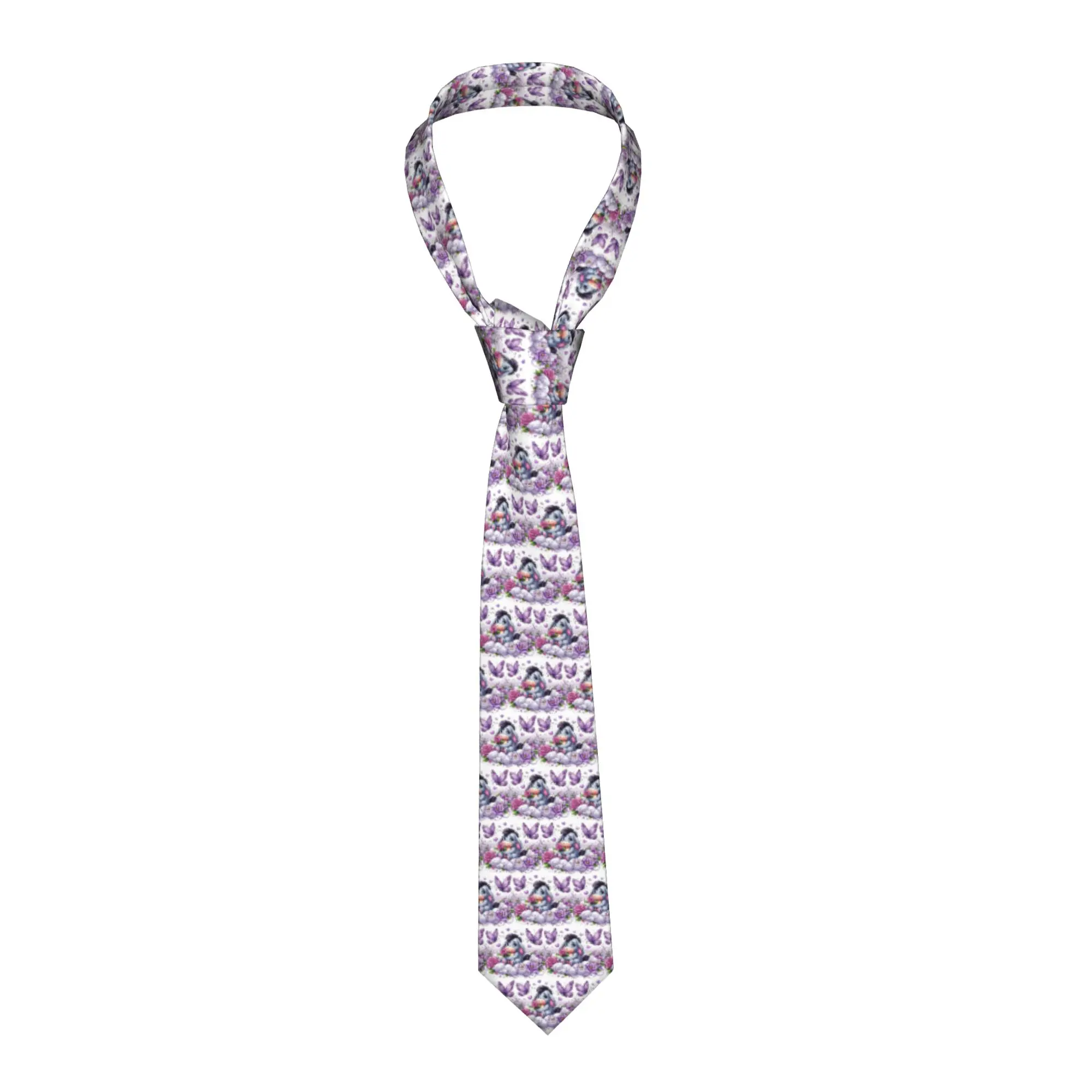 

Классический галстук с мультяшным персонажем Ииоре, мужской шелковый галстук на заказ с Винни-Пухом, милый аниме-галстук для свадьбы, Gravatas