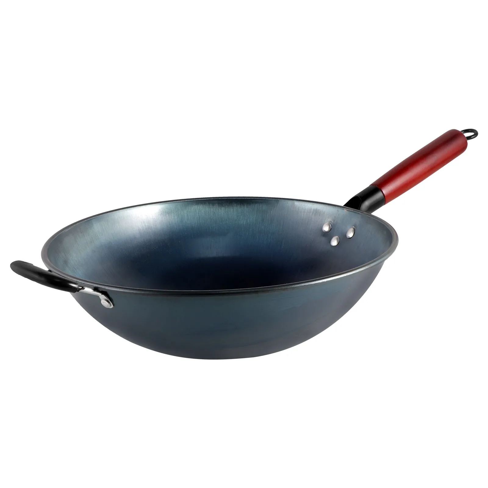 

Wooden Handle Iron Wok 34cm Round Bottom 1 5mm Thick Nonstick Cooking Pan for Gas Stove Kitchen Frying Chinese Wok Pan