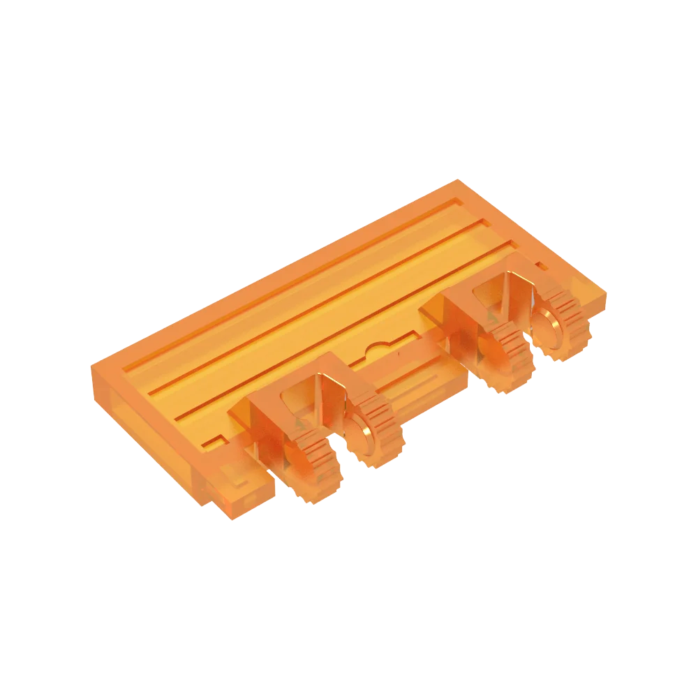 Gobricks The Parts GDS-1306 Scharnierzugtor 2 x 4, doppelt verriegelbar, 2 Finger, ohne hintere Verstärkungen, kompatibel mit Lego 92092