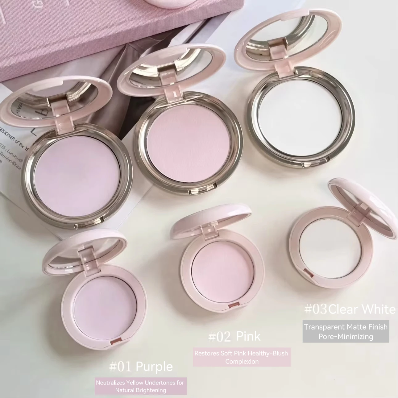 Judydoll Matte Pressed Setting Powder Oil Control Long Lasting Soft Focus Blurring Finish Makeup Accessory