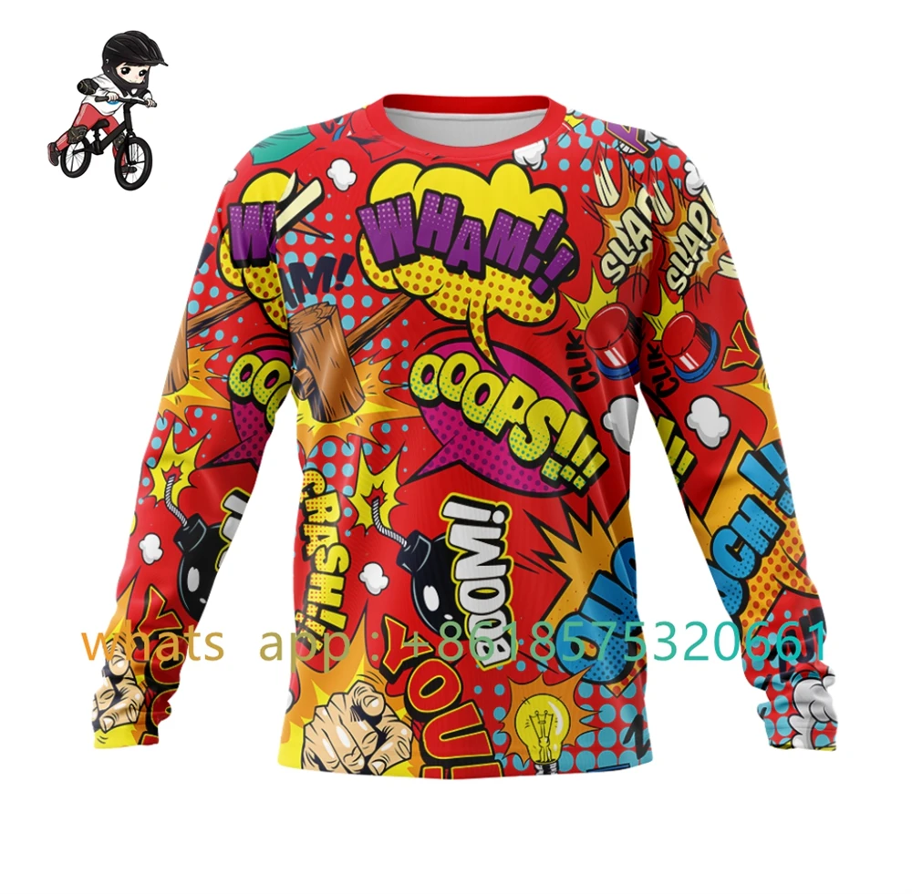 Kids Downhill Jerseys Ciclismo Mtb Offroad Dh Motorcycle Jersey Quick-dry T-shirts Bmx Bike Clothes For Children Ciclismo