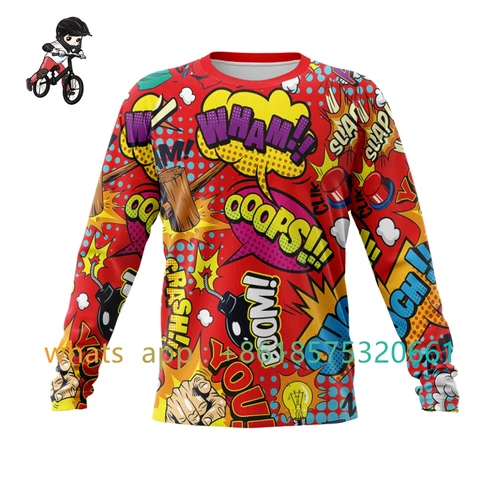 Camisetas de descenso para niños Ciclismo Mtb Offroad Dh camiseta de motocicleta camisetas de secado rápido ropa de bicicleta Bmx para niños Ciclismo