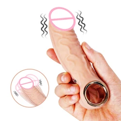 Realistic Dildo Vibrator G Spot Clitoris Stimulator Penis with Ring Anal Vagina Massager Adult Supplies Sex Toys For Women 18+