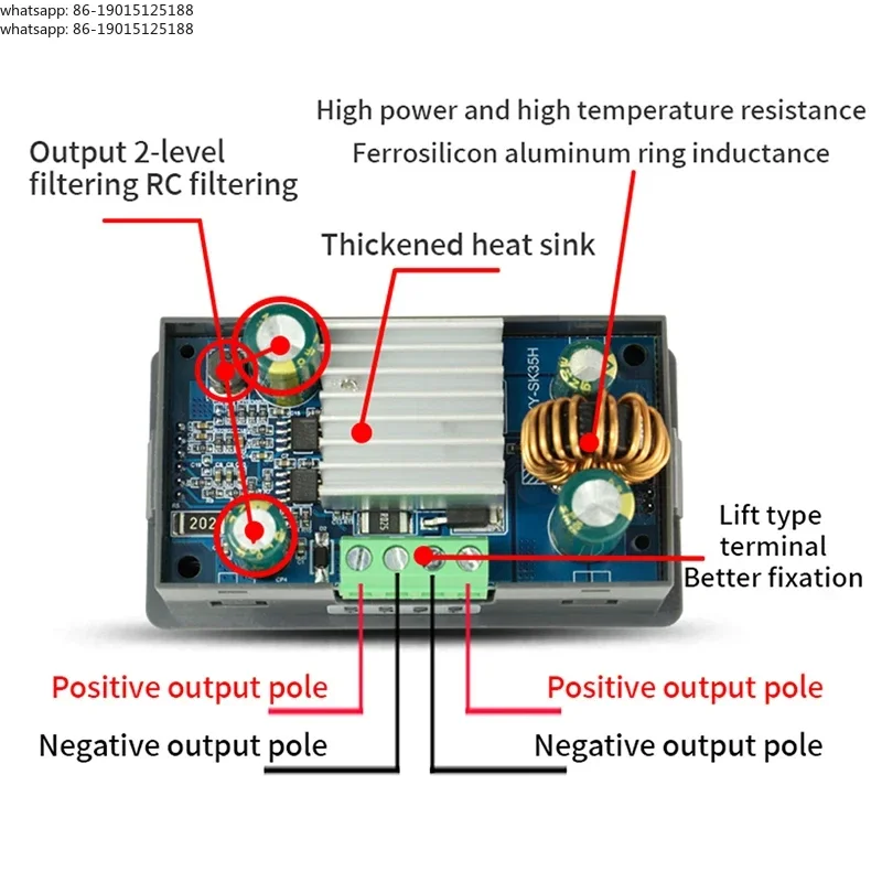 

New 35w/80w dc buck pulse converter dc cv adjustable voltage regulator dc power supply stabilized module 6-36v 5-30v