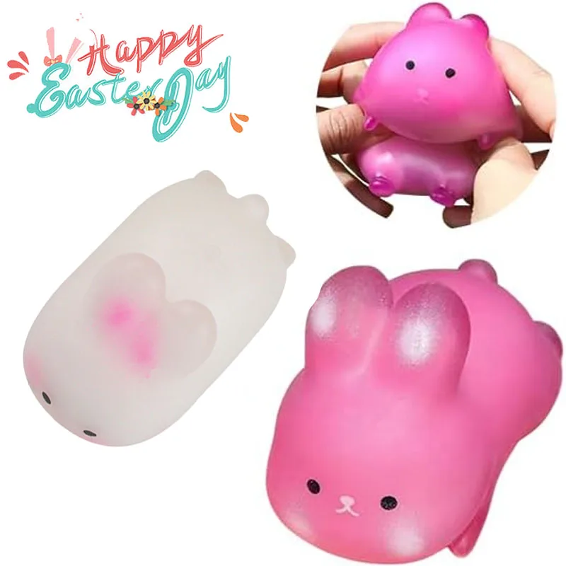 Jouet lapin doux et respirant à couleur changeante, 1 à 20 pièces, cadeau créatif pour enfants, activé au soleil, Kawaii, soulagement du Stress, jouet à presser, cadeau