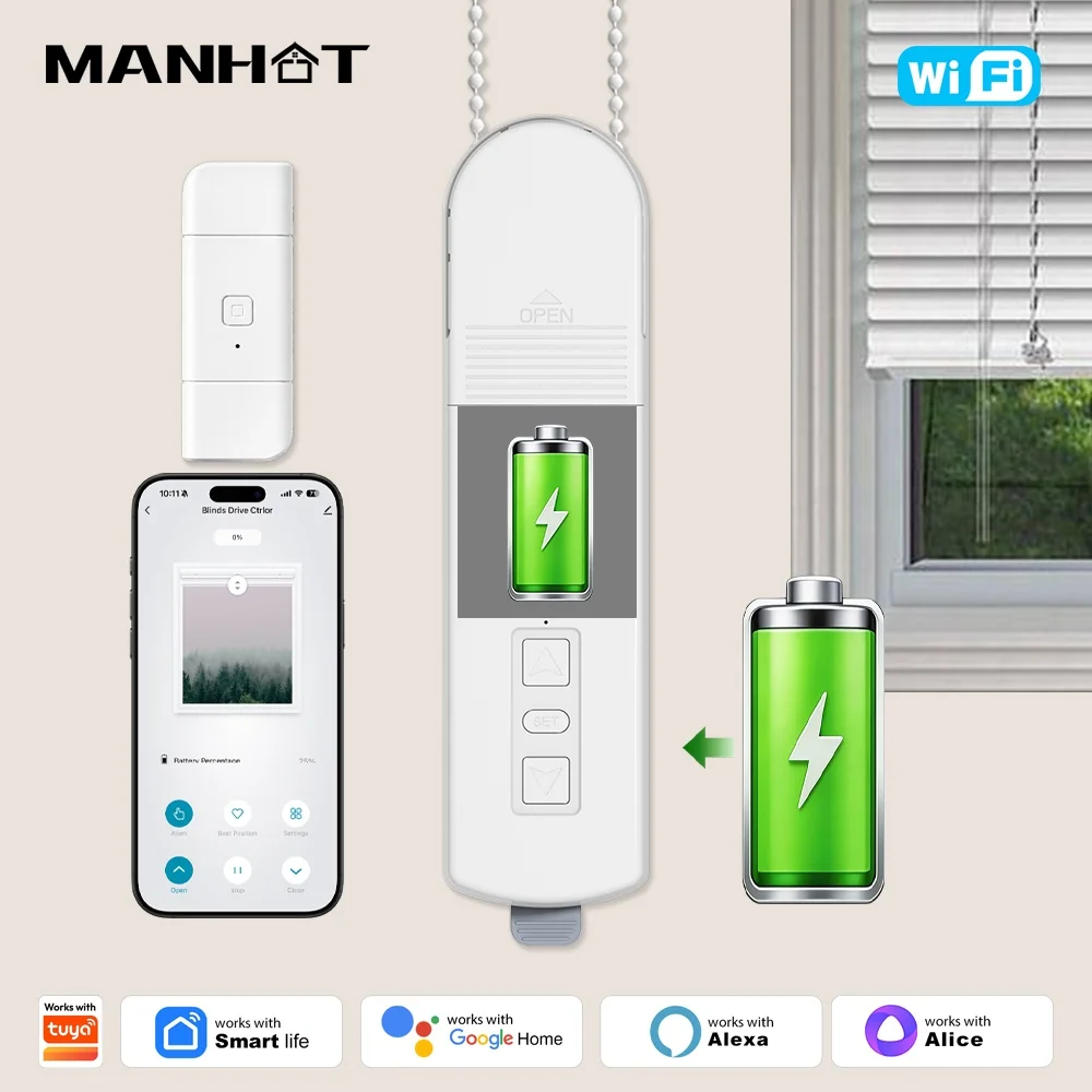 manhot-wifi-smart-chain-roller-blinds-shade-shutter-drive-built-in-battery-with-gateway-curtain-motor-voice-control-google-home