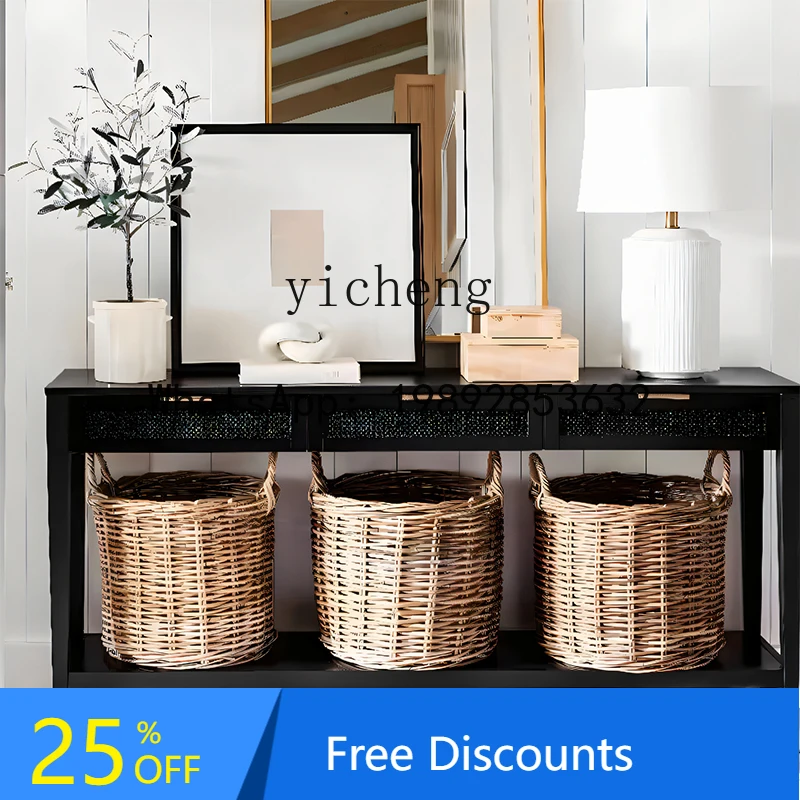 

ABC entrance table, black living room end view table, foyer partition entrance cabinet