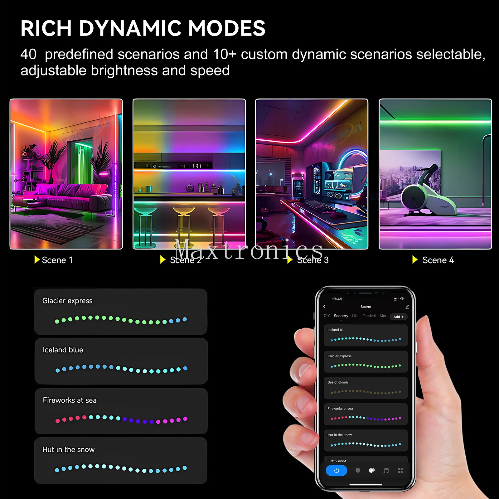 4in1 Tuya Wifi SPI RGBW LED Controller Addressable Smart Life Alexa Google Home Control for WS2814 SK6812 RGBW LED Strip Light