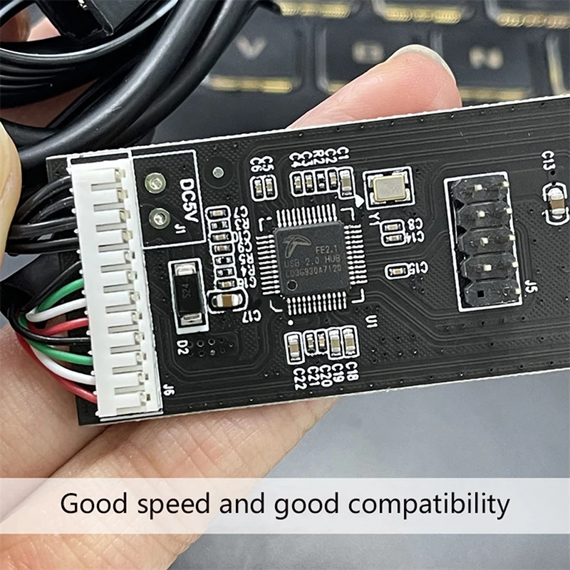 Moederbord USB 9Pin Interface Header Connector USB2.0 Hub Splitter 1 Tot 4 Verlengkabel Adapter Voor Poort Multiplie