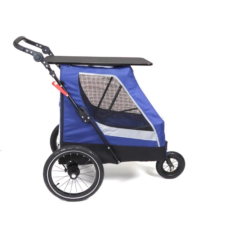 Premium Heavy-Duty Pet Buggies Modern Dog Stroller Grooming Table for Large Medium Dogs Bike Pet Trailer Carriers for Travel