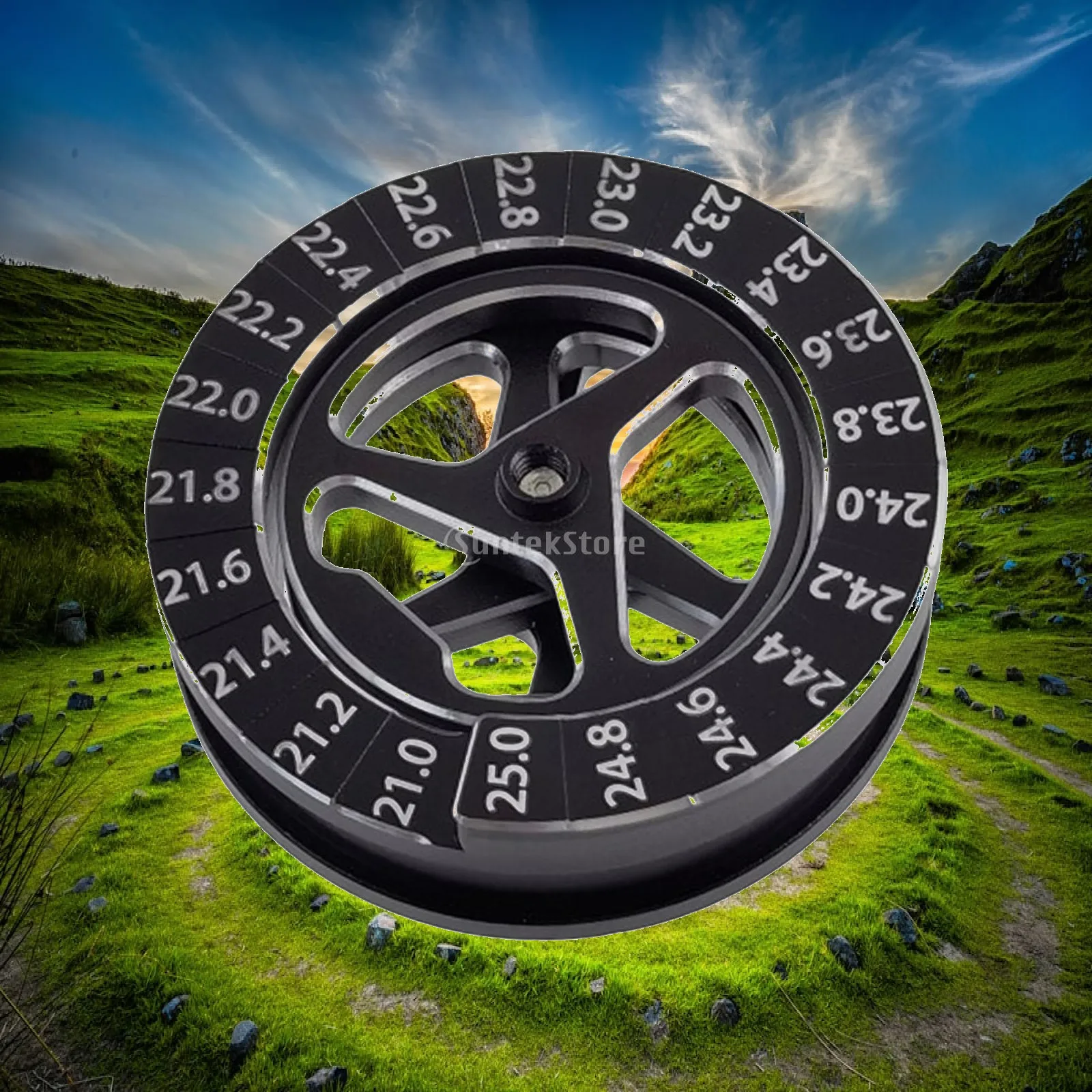 RC Car Aluminum Droop Gauge Circle Dial Durable Repair Tool for Precise Droop Adjustment on 1/10 Scale Cars