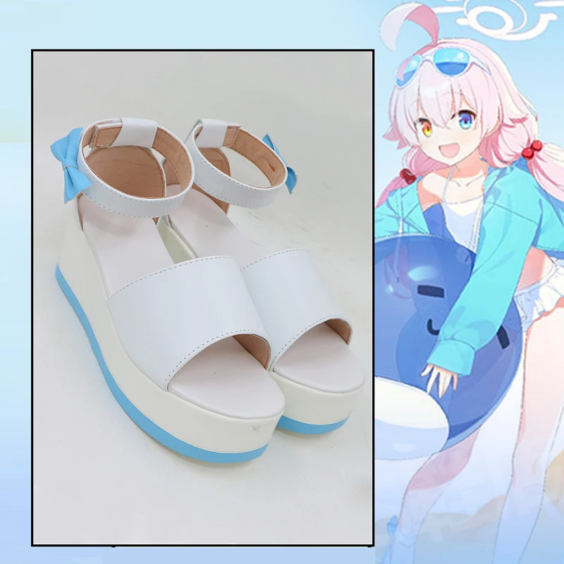 

The Takanashi Hoshino Cos Shoes Game Blue Archive Swimsuit Cosplay SummerCool Female beach shoes B