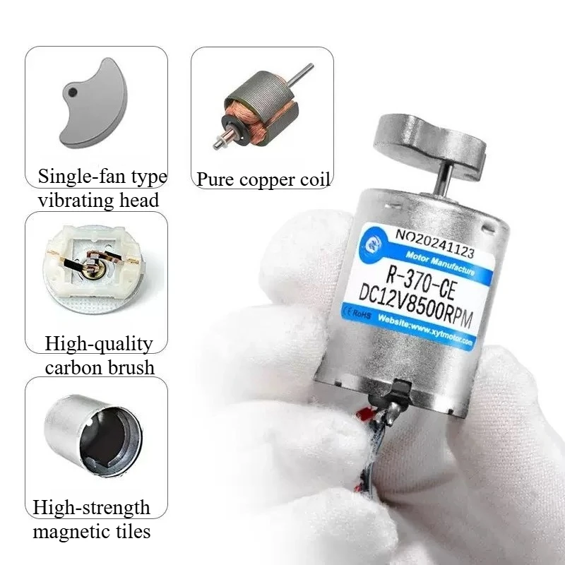 370 Vibration Motor, Miniature DC 12V Massage Motor