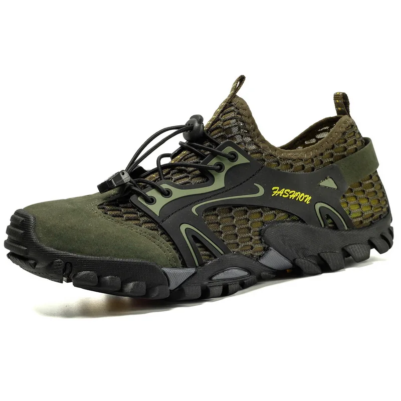 

Men's casual sports shoes, extra-large size 50, outdoor hiking, mountaineering, wading, beach, quick-drying shoes