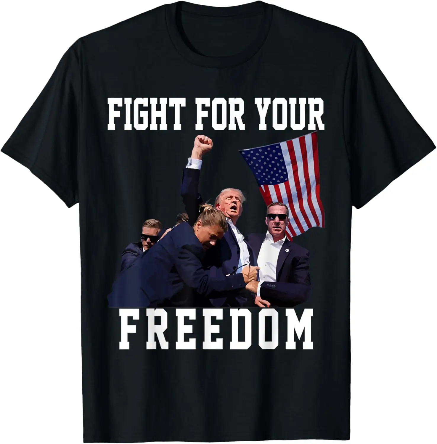 Fight for Your Liberty Freedom 2024 Trump Support Patriotic T-Shirt