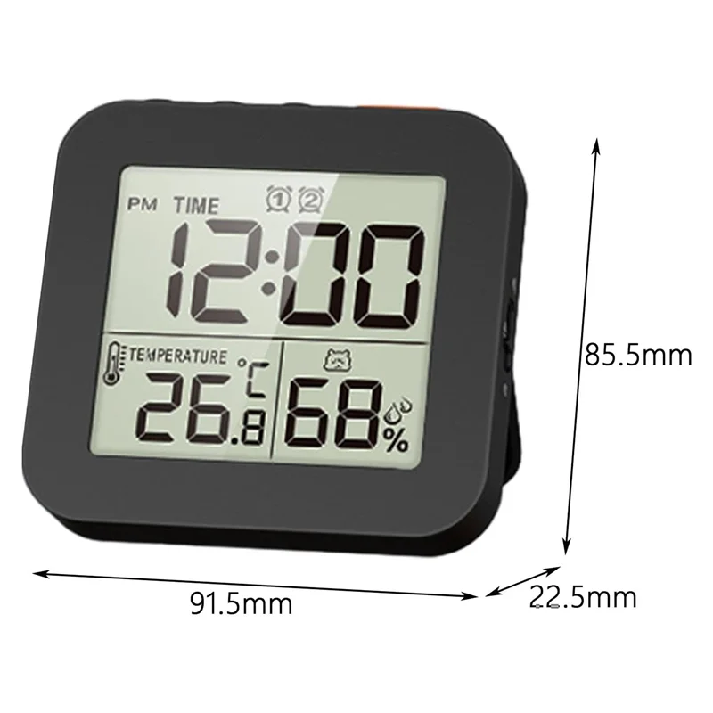AS94-Temporizzatore da cucina per cucinare con conto alla rovescia, timer digitale alimentato a batteria con ampio display, per bambini