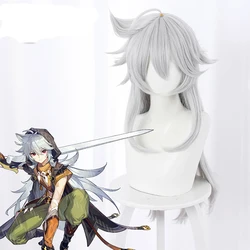 Genshin Impact Razor Gray Long Heat Resistant Synthetic Hair Halloween Carnival Party Role Play Cosplay Wigs