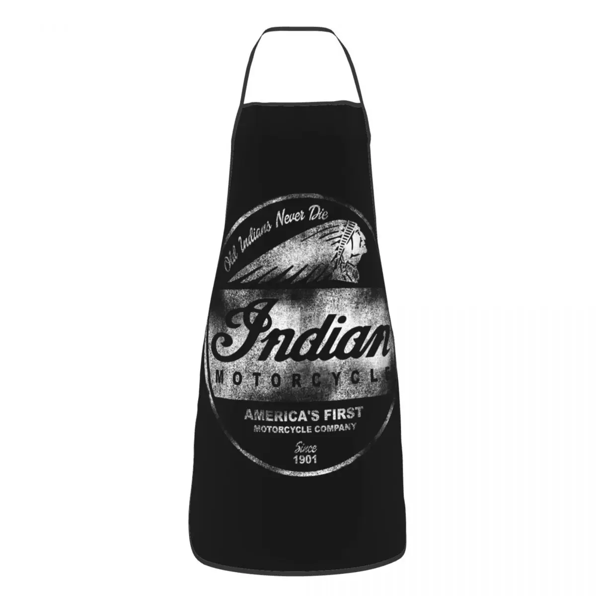 Indian Motorcycles Logo Aprons Chef Cooking Baking Tablier Sleeveless Bib Kitchen Cleaning Pinafore for Women Men Painting