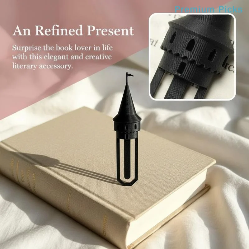 portable3D Printing Magic Castle Bookmarks Castle Shape Novelty Page Marker Handmade Fun Reading Stationery Reading Accessories
