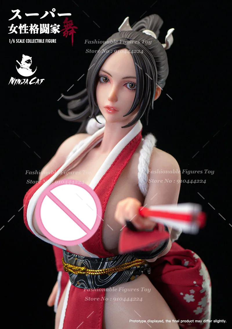 IN VOORRAAD Ninja Kat N001 1/6 Vrouwen Soldaat Vechter Mai Shiranui Sexy Japanse Anime Game Poppen 12Inch Action Figure Model