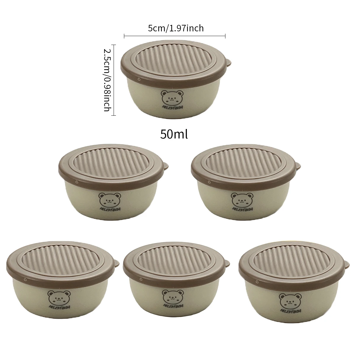 2/6 Stuks Mini Salade Saus Container Outdoor Draagbare Plastic Saus Cup Met Deksel Herbruikbare Lekvrije Moer Snack Voedsel opbergdoos
