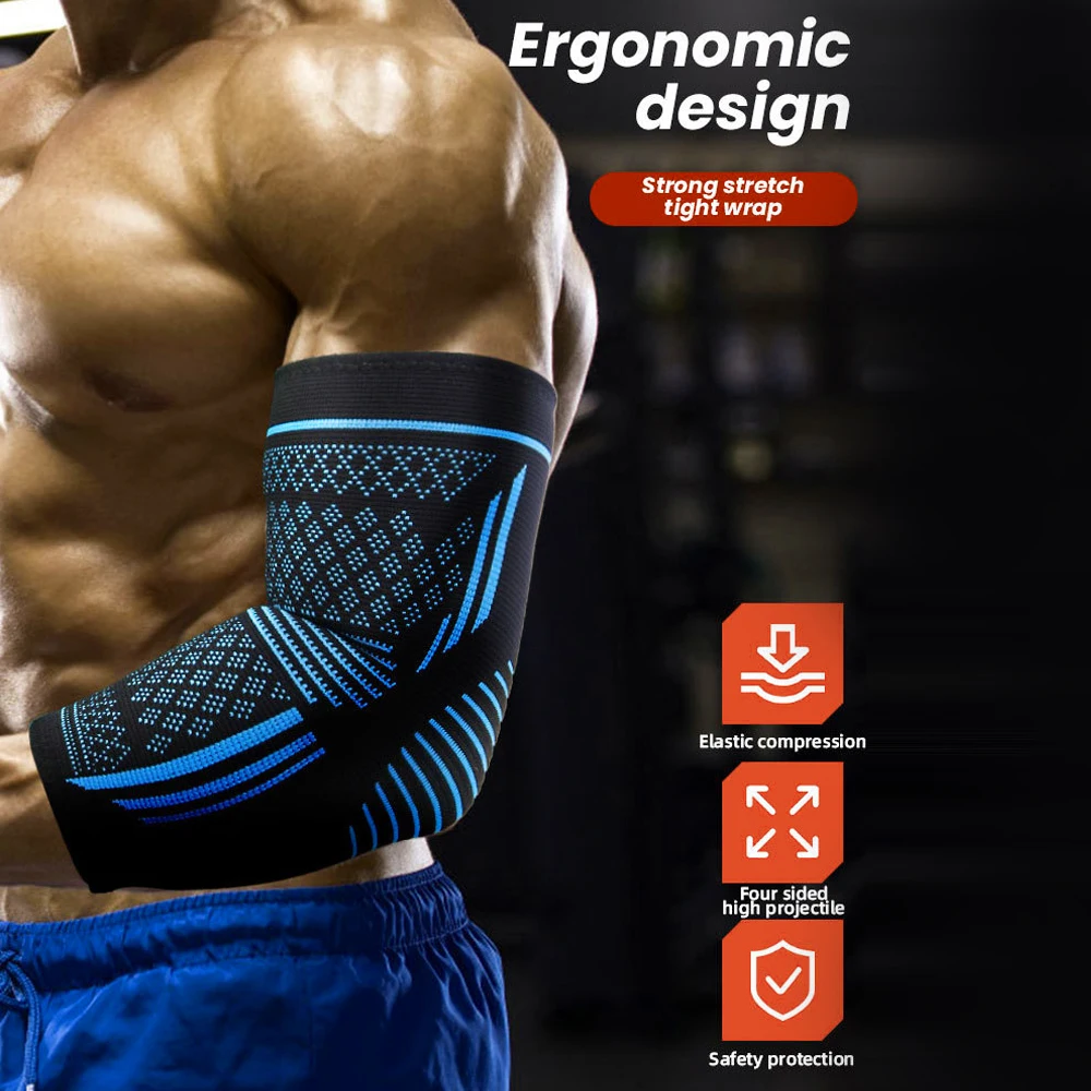 قطعة واحدة من كم ضغط الكوع - تخفيف الألم لالتهاب المفاصل - مسامي وخفيف الوزن، مناسب للرجال والنساء والرياضة والاستخدام اليومي