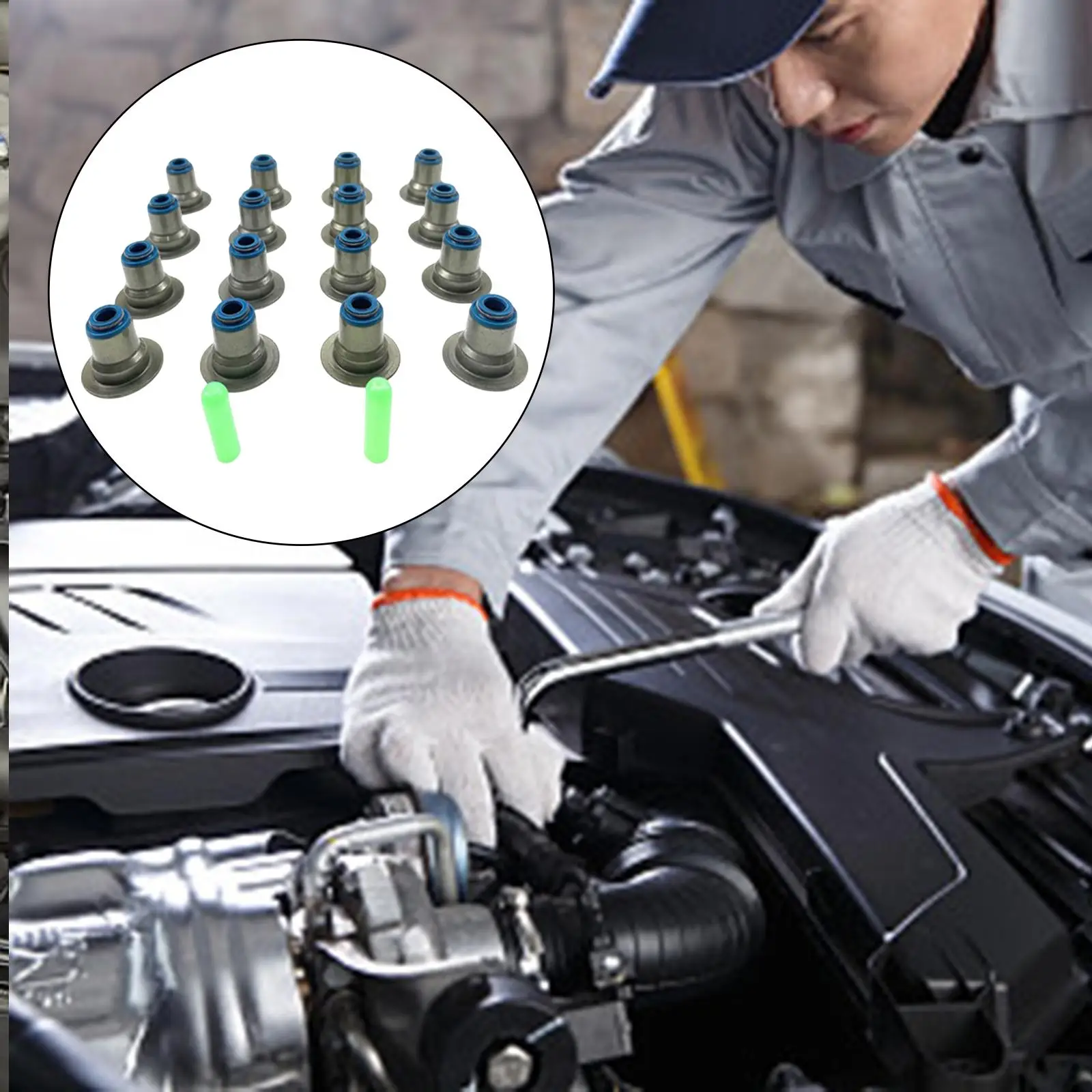 

16x Valve Seal 12482063 for C , , LS6, 4.8 5.3 5.7 6.0 LS2, LS4