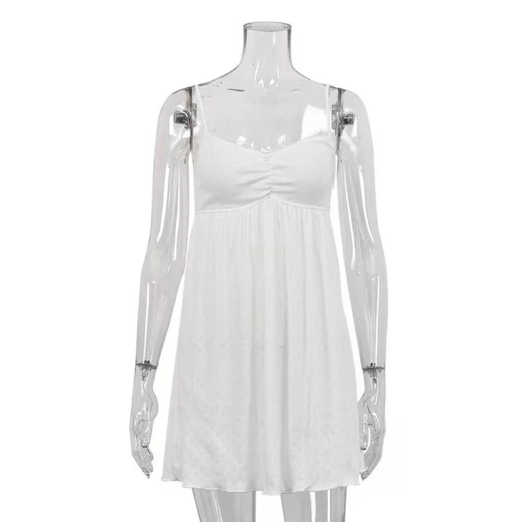 مريحة عارضة مطرزة كشكش حزام Sp Dr مثير V-ne ort تنورة طول Svel ملابس المنزل للشباب