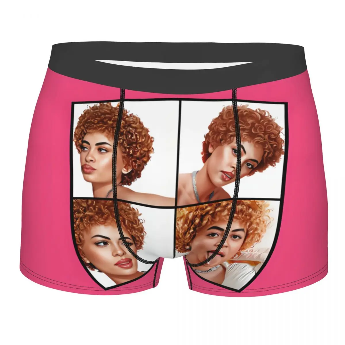 Custom Ice Spice Hiphop Music Rap Boxers Shorts Men's Briefs Underwear Funny Underpants