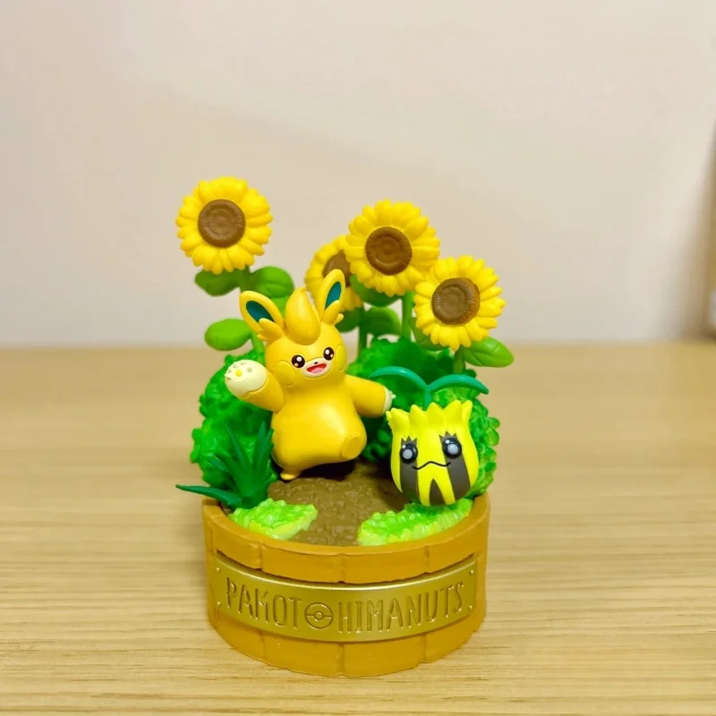 本物のリーメントポケモンフィギュア森の小さな物語 Vileplume Pawmo Sentret Shroomish Starly ピカチュウブラインドボックスキッズギフト