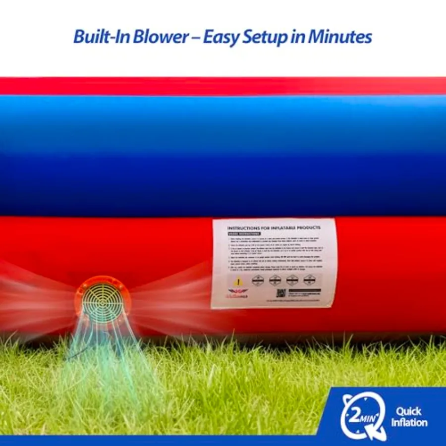 22피트 풍선 가가볼 피트 아레나, 휴대용 가가볼 코트 (내장형 송풍기 포함), 실내외 팀 빌딩 행사 및 뒷마당용