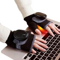 Electric Gloves Quick Heating Battery Powered Gloves Adjustable Electric Heated Gloves Portable Smart Fingerless Gloves For