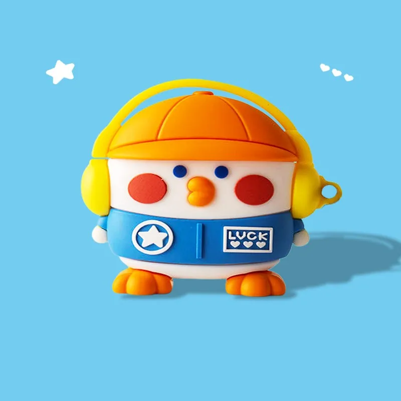 حافظة سماعة رأس ثلاثية الأبعاد لهاتف سامسونج جالاكسي بادز 3 حافظة واقية لهاتف جالاكسي بادز 3 برو غطاء سيليكون كرتوني إبداعي لطيف مع خطاف