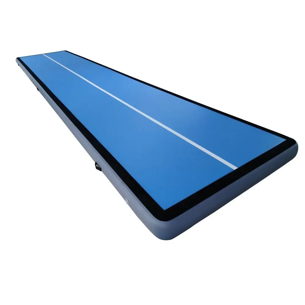 HIBADOU 11*1*0.2m Opblaasbare Gymnastiek Tumbling Mat Air Tumbling Track Air Vloermat Met Elektrische Luchtpomp te koop