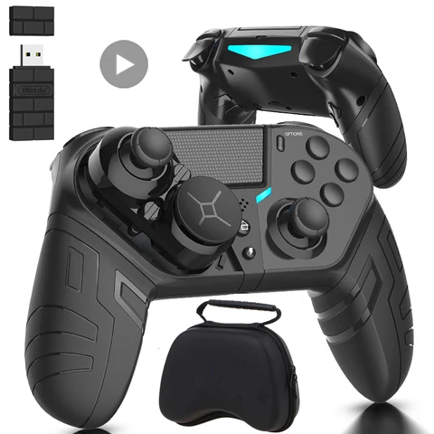 Controle Sem Fio Bluetooth Gamepad com Fio USB para Playstation PS4 PS3 Android Celular PC Joystick