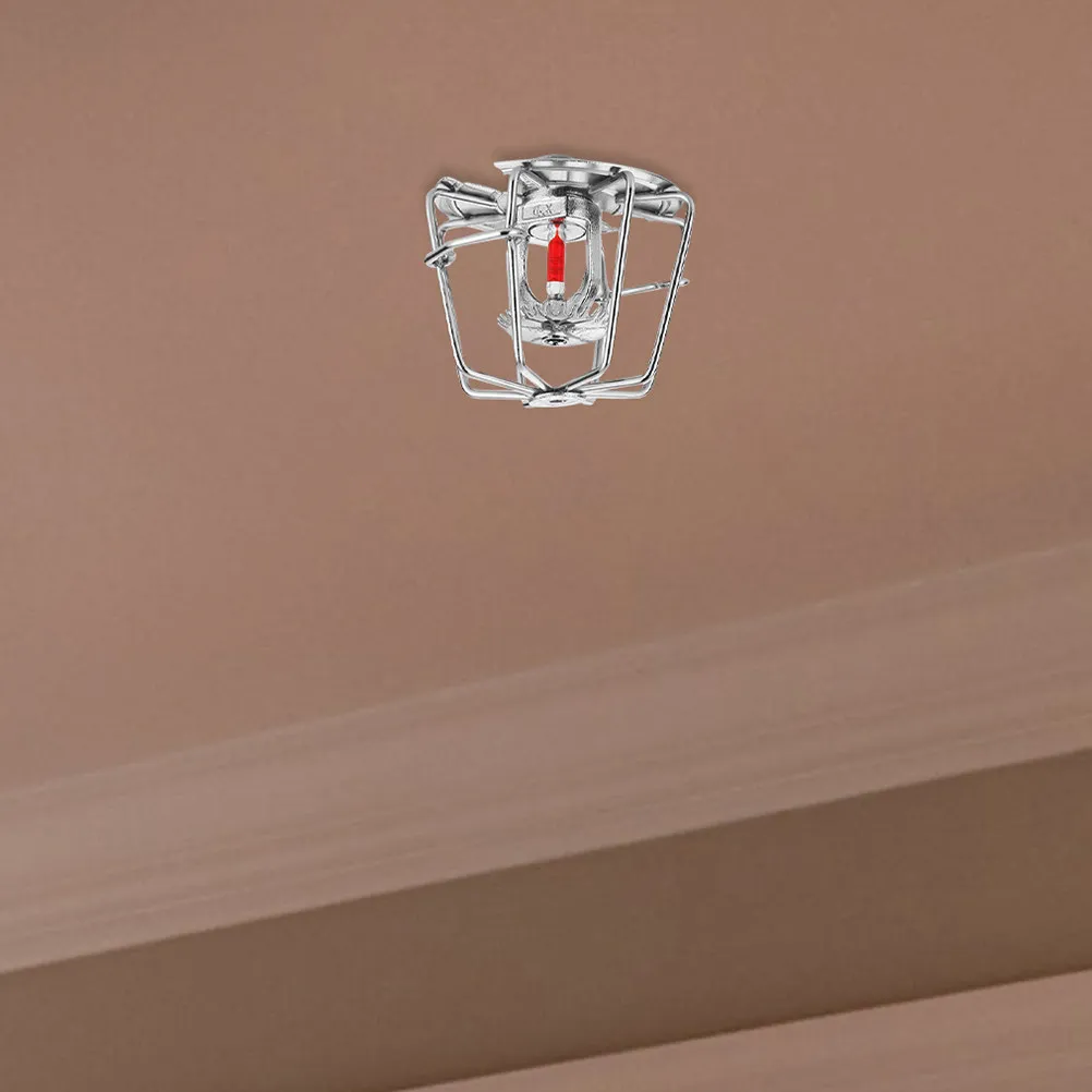 

2Pcs Fire Sprinkler Head Protector Wire Cage Flush Mount Sidewall Sprinkler Metal Cover for Commercial