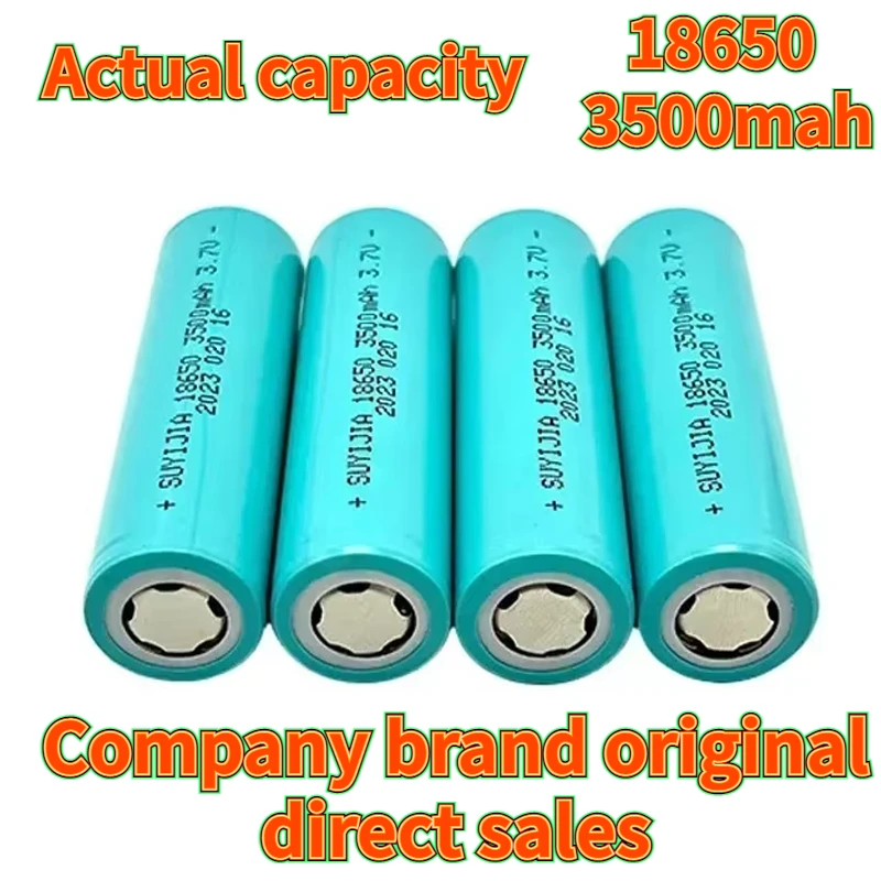 Original 18650 Power Battery 3.7V 3500mAh Lithium Rechargeable Batteries Flashlight Walkie-talkie Toy Power Tools Backup Battery