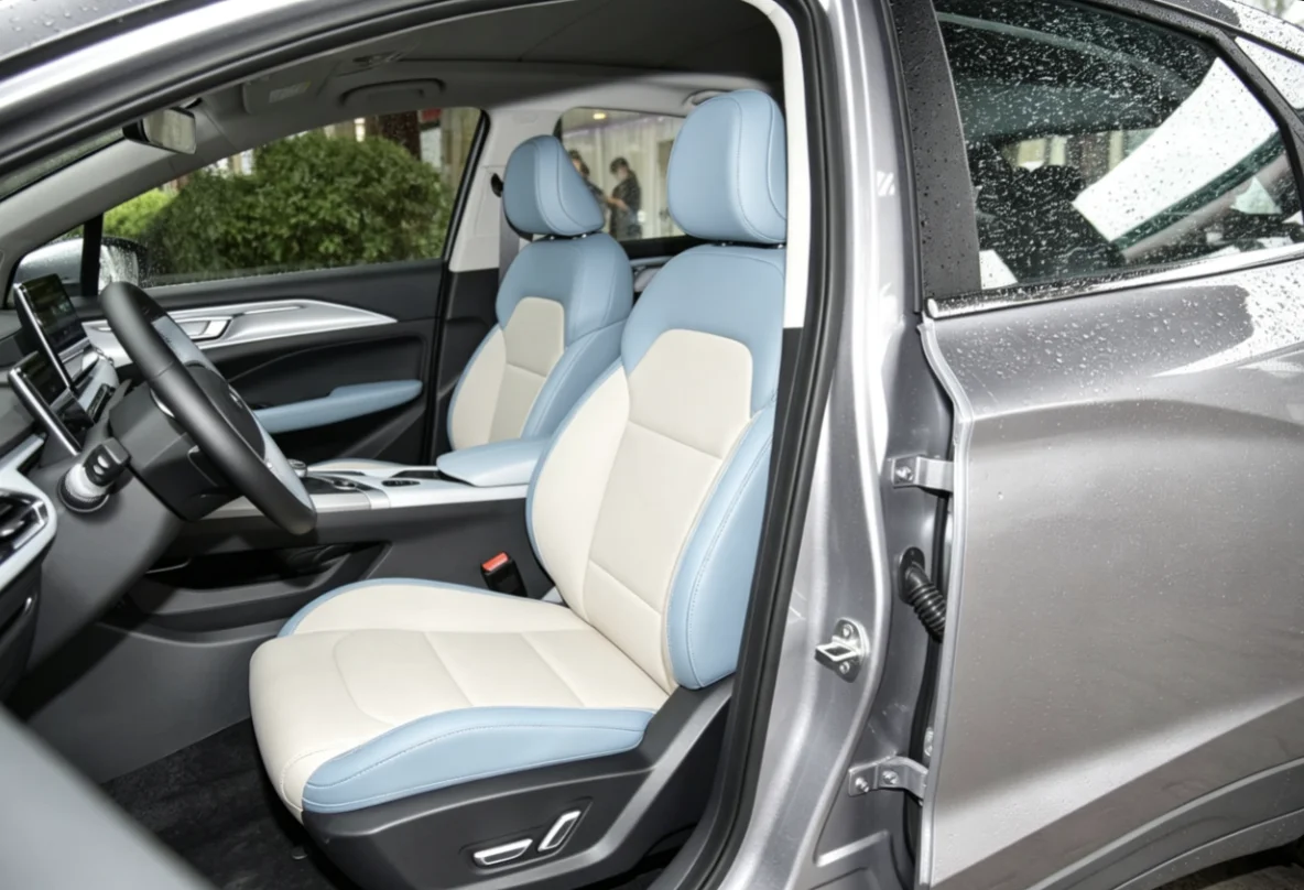 Für Geely Geometry C 2020 Maßgefertigte Autositzbezüge Luxuriöses Nappaleder 100% Passgenau Innenraumzubehör 360 ° Vollständige Abdeckung – Detail 6