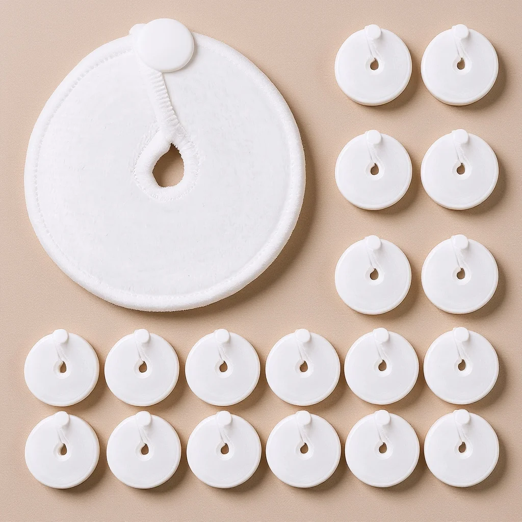 

28pcs G Shape Pads For Feeding Tubes Abdominal Tube Holder Bamboo Fiber Reusable Nursing Supplies Protective Cushions Abdominal