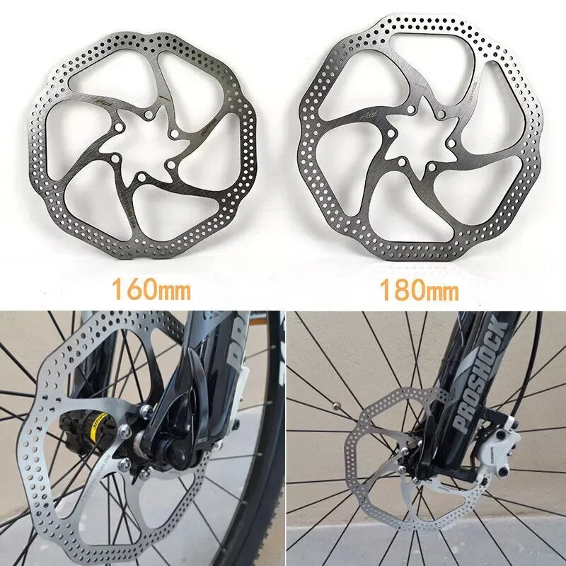 فرامل فولاذية لدراجة جبلية مزودة بمسامير ، قرص دوار MTB Brak ، قابلة للطي BMX ، قطع غيار ركوب الدراجات المتعطشة ، قرص HS1 ، ذروية ، من من من من