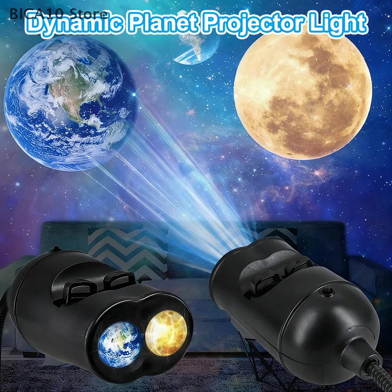 

Double Lens USB Galaxy Lamp Projector Led Newest Globe Star Moon Night Light For Home Decoration Room Decor Wall Lighting Gift