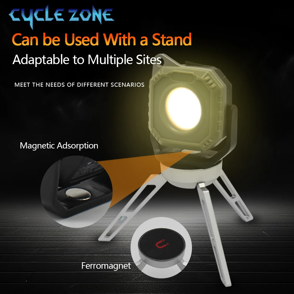 

Portable Mini Flashlight with Magnetic Keychain Lantern COB Flashlight Type-C Rechargeable LED Outdoor Camping Work Pocket Light