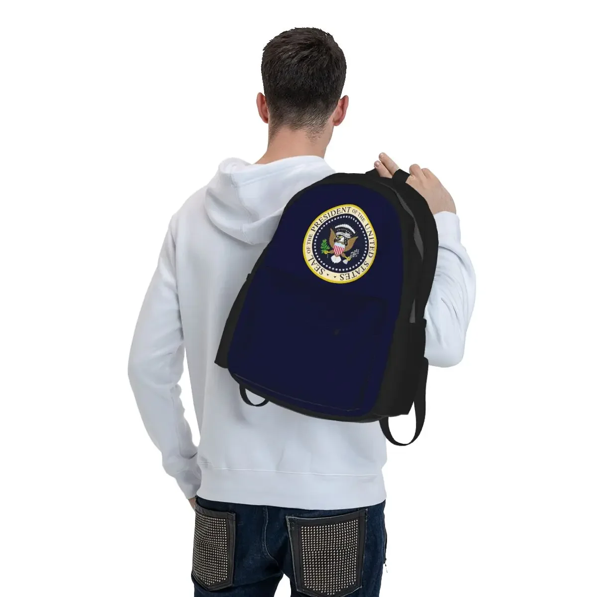 Seal Of The President Of The United States Us Usa Backpack Student BookBag Kids School Bag Laptop Shoulder Bags for Men Women