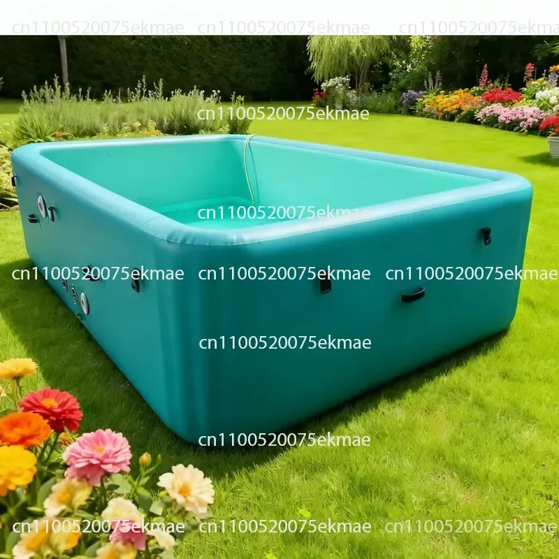 Durable Large Above-ground Swimming Pool, Can Hold 3m/4m/5m/6m Water, Portable Inflatable Hard Pool