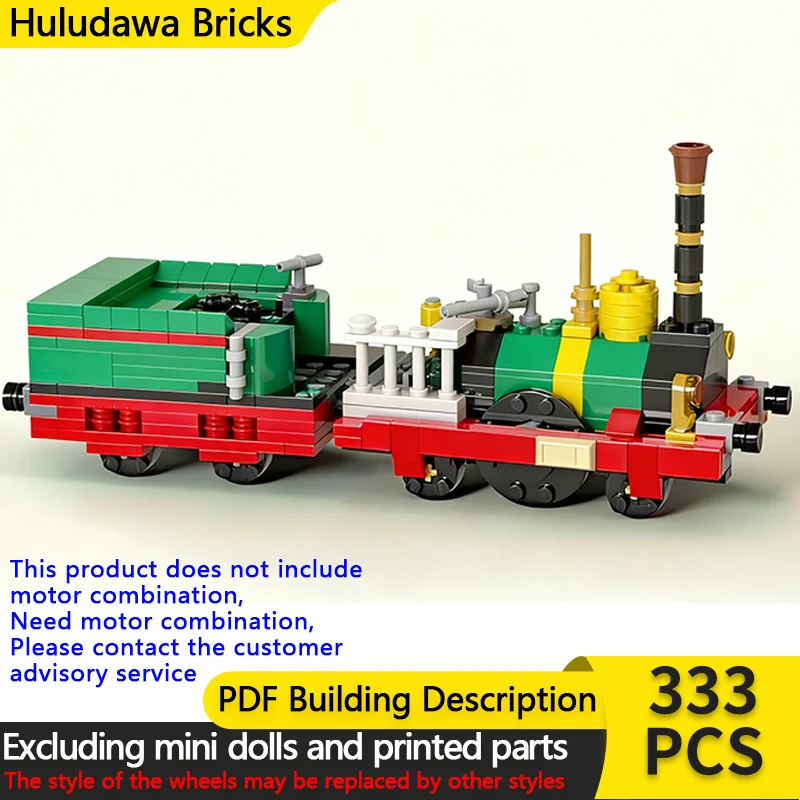 

Модель городской автомобиль MOC, строительные кирпичи, железная дорога, паровоз, модульная технология, детские праздничные подарки, сборные игрушки, костюм