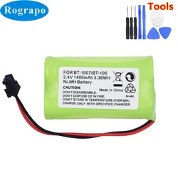 New 2.4V 1400mAh Replacement BT1007 Battery Pack for Panasonic: HHR-P506, HHR-P506A, KX-TGA400, MHP506A, HSCO506