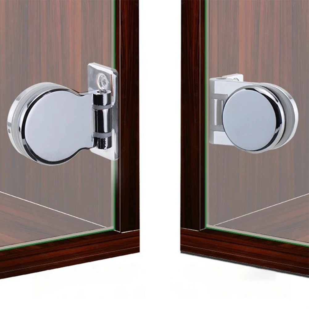 

For Bathroom 180 Degree Hinge Bathroom Glass Accessories Home Bathroom Easy Installation Corner Clamp Fasteners