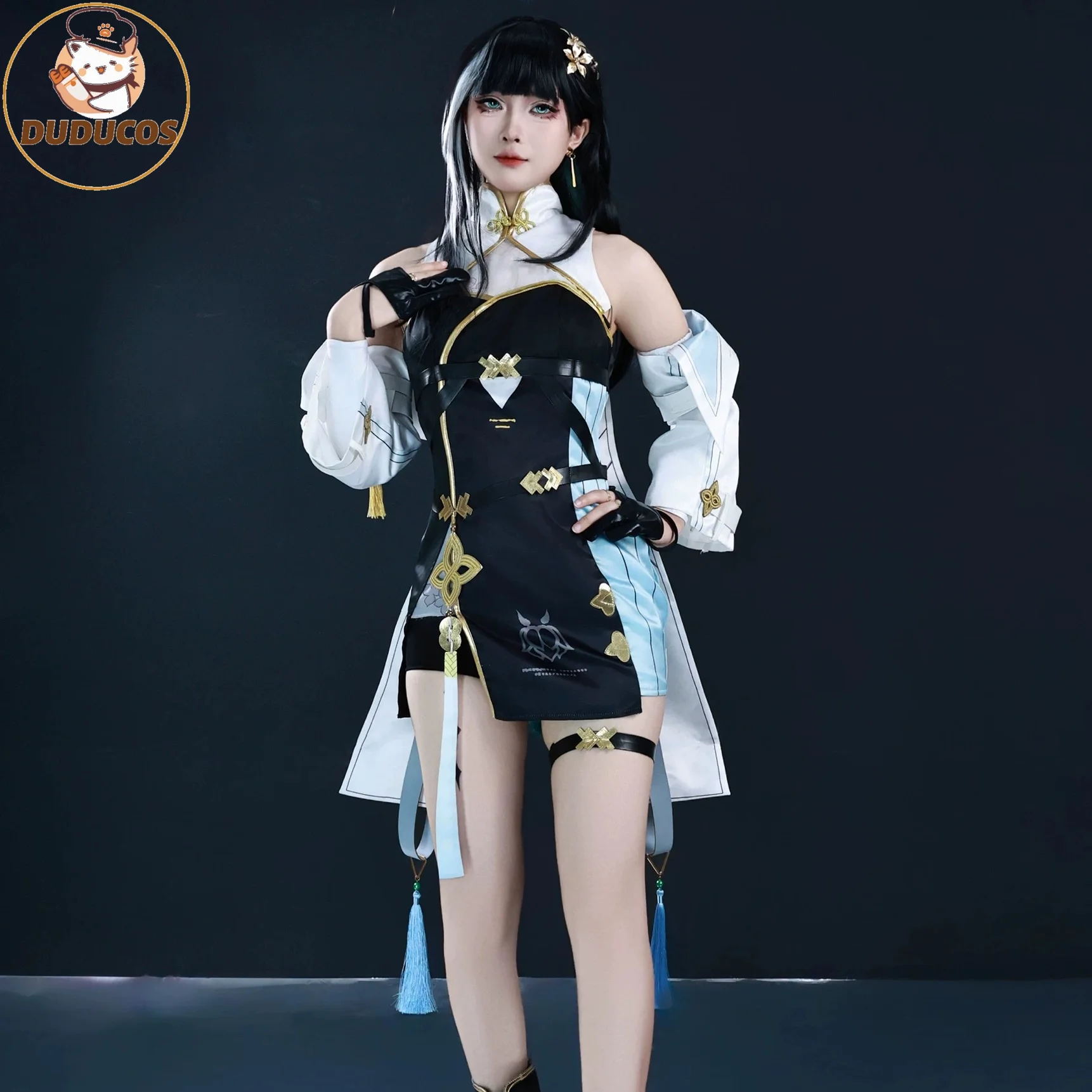 Wuthering Waves Baizhi Cosplay Kostuum Pruik Bai Zhi Jurk Anime Game Cosplay Halloween Party Clothings Vrouwen Fancy Sexy Outfit